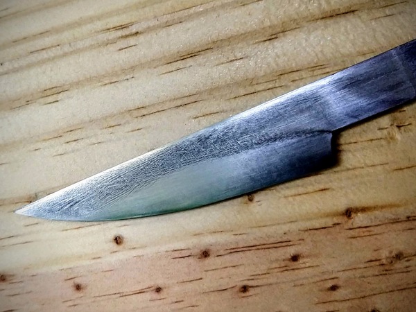 Carving knife — etched 1095 steel