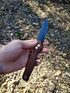 Friction folder in walnut